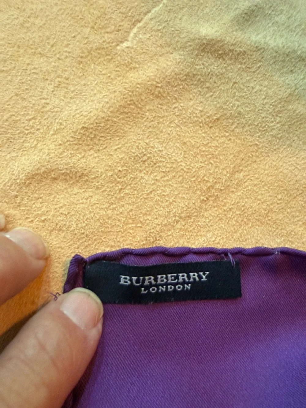 Vintage Burberry London Silk Scarf